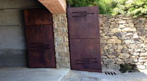 Realizzazione in acciaio corten